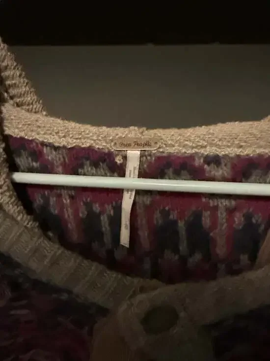 Free People On My Way Snap Front Knit Hoodie Cardigan - Picture 2 of 6